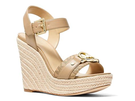 michael kors preston espadrille wedge sandals|michael kors sandals with heel.